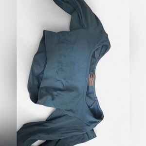 plt blue crop top thick materiel